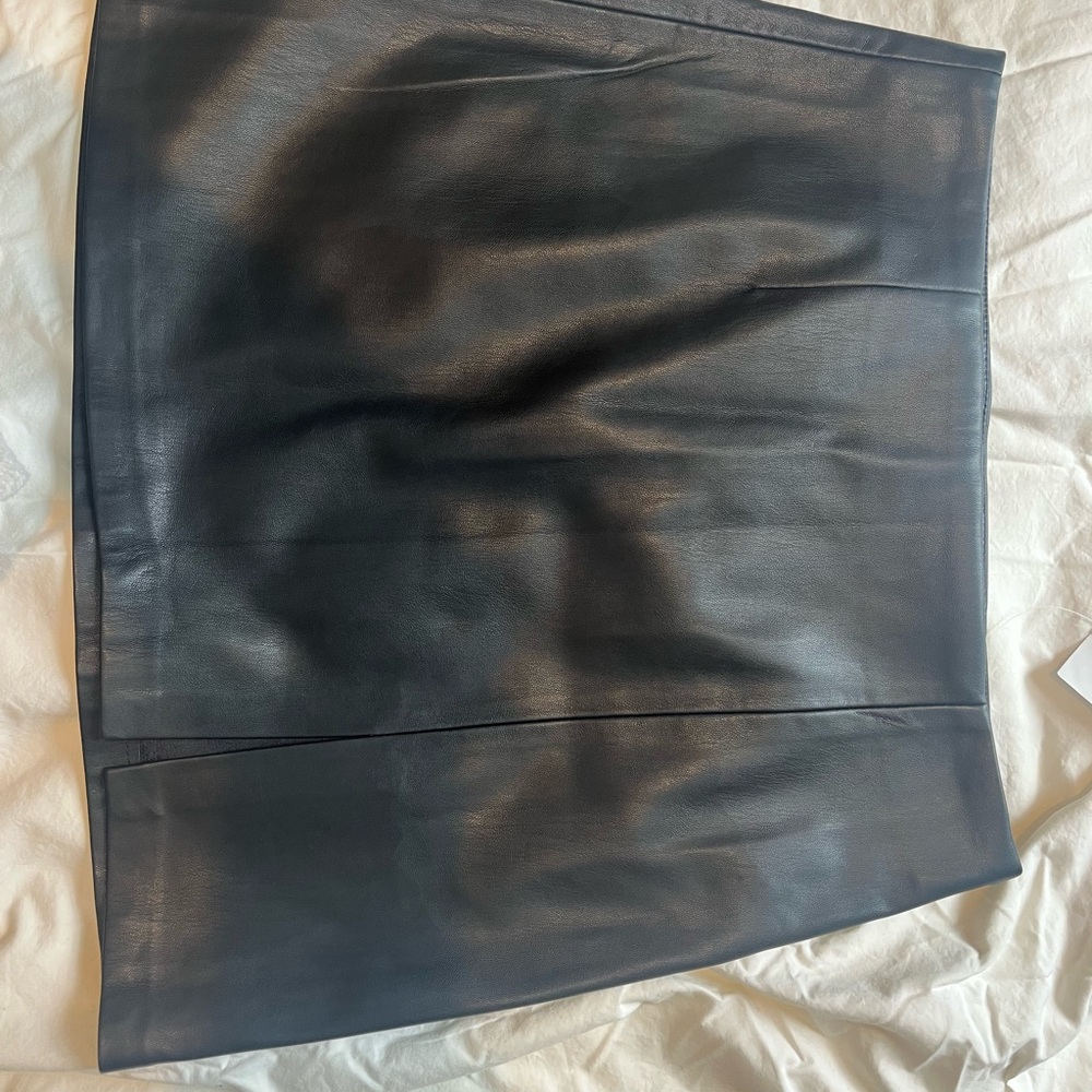 Forever 21 Black Faux Leather Pencil Skirt